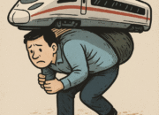 Ilustrasi kereta cepat