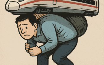 Ilustrasi kereta cepat