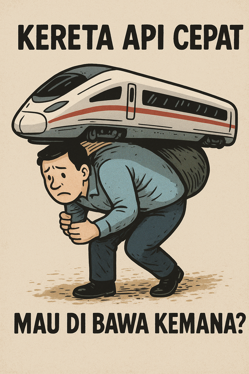 Ilustrasi kereta cepat