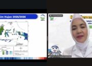 Tangkapan layar BMKG memprediksi puncak musim hujan November 2025 hingga Februari 2026.