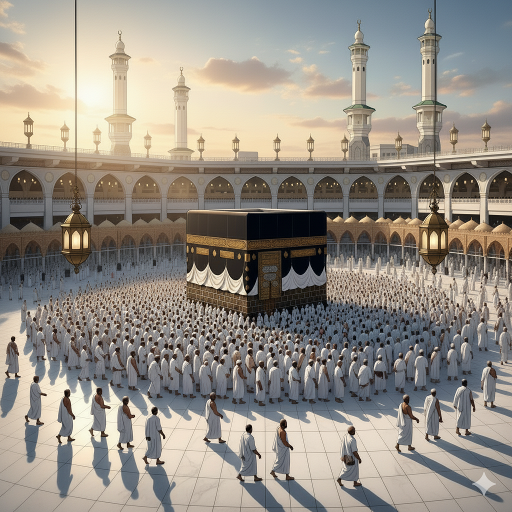 Ilustrasi jemaah hajiIlustrasi AI