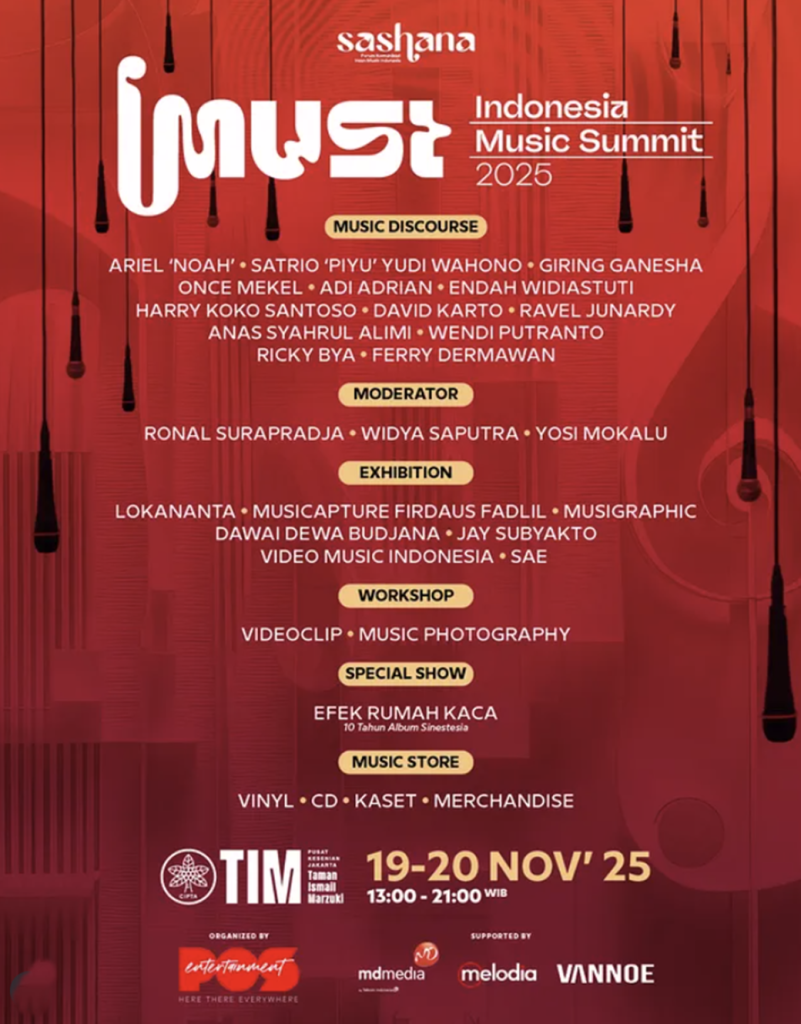 Indonesia Music Summit 2025 atau IMUST digelar di Gedung Ali Sadikin dan Gedung Teater Wahyu Sihombing, Taman Ismail Marzuki (TIM), Jakarta Pusat. (Instagram @indonesia_music_summit)