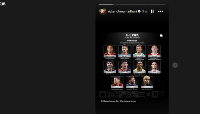 Berkat Gol Spektakuler, Rizky Ridho Masuk Nominasi FIFA Puskas Award 2025