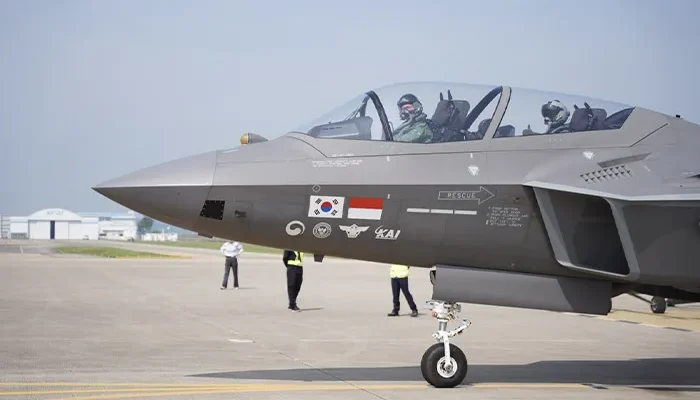 Jet tempur KF-21 Boramae dari program program KF-21/IF-X antara Indonesia dan Korea Selatan. (Foto: Dok. Dispenau)