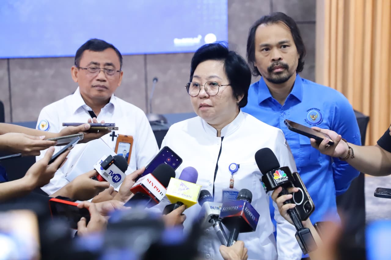 Kepala Badan Mutu Kementerian Kelautan dan Perikanan (KKP) Ishartini mengumumkan ekspor udang Indonesia kembali diserap pasar Amerika Serikat senilai Rp20,14 miliar. (Foto: Dok. KKP)