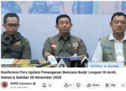 BNPB Sebut Korban Meninggal Dunia Tembus 442 Jiwa dan Perkembangan Penanganan Bencana Hidrometeorologi di Aceh-Sumut-Sumbar
