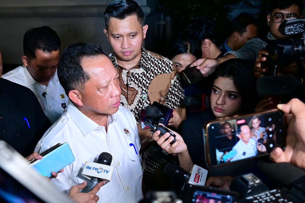 Menteri Dalam Negeri Tito Karnavian di Istana Merdeka, Jakarta. (Foto: Dok. BPMI Setpres/Rusman)