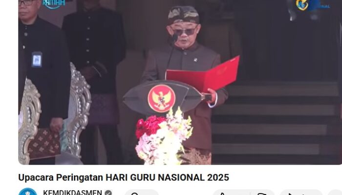 Pimpin HGN 2025 di Surabaya, Mendikdasmen Abdul Mu’ti Ingatkan Hargai Jerih Payah Guru