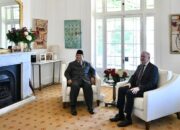 Pertemuan empat mata Presiden Prabowo Subianto dan PM Australia Anthony Albanese di Kirribilli House, Sydney, pada Rabu, 12 November 2025. (Foto: Dok. BPMI Setpres/Cahyo)