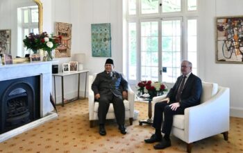 Pertemuan empat mata Presiden Prabowo Subianto dan PM Australia Anthony Albanese di Kirribilli House, Sydney, pada Rabu, 12 November 2025. (Foto: Dok. BPMI Setpres/Cahyo)