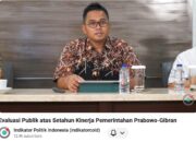 Pemaparan Evaluasi Publik atas Setahun Kinerja Pemerintahan Prabowo-Gibran versi Survei Indikator Politik Indonesia. (Tangkapan layar kanal YouTube @IndikatorPolitikIndonesia)