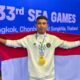 Atlet kickboxing Indonesia, Riyan Jefri Hamonangan Lumbanbatu, berhasil mempersembahkan medali emas SEA Games 2025 Thailand. (Foto: Dok. kemenpora.go.id)