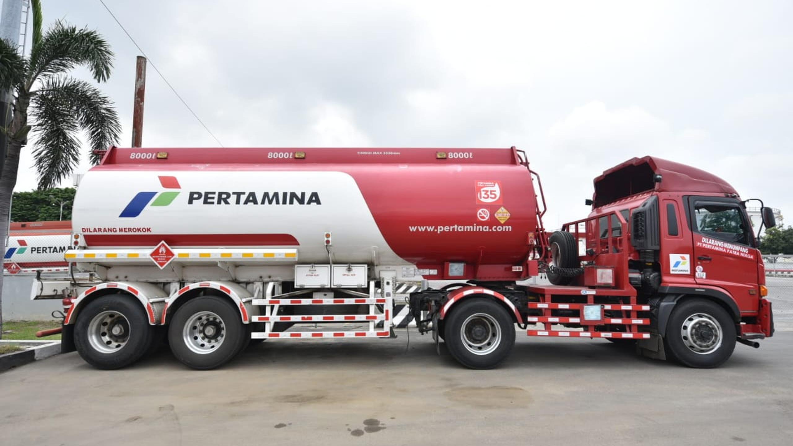 Ilustrasi mobil tangki BBM Pertamina. (Foto: Dok. Pertamina)