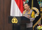 Kapolri Jenderal Listyo Sigit Prabowo menyampaikan Rilis Akhir Tahun Polri 2025 di Gedung Rupatama Mabes Polri, Jakarta, Selasa, 30 Desember 2025. (Sumber Foto: korlantas.polri.go.id)