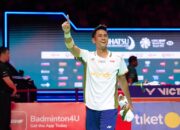Akhirnya Alwi Farhan juara turnamen bulu tangkis Daihatsu Indonesia Masters 2026 di Istora Senayan, Jakarta. (Sumber Foto: Gilang/kemenpora.go.id)