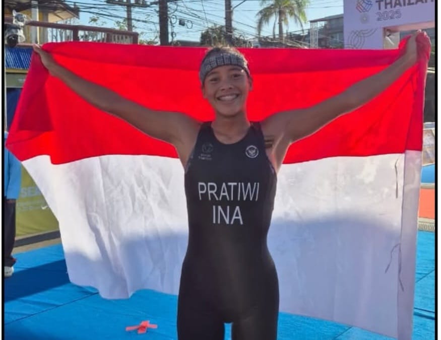 Atlet triathlon Indonesia Martina Ayu Pratiwi. (Sumber Foto: Instagram/Martina)