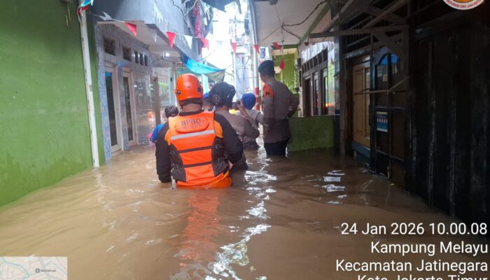 Lebih dari 1.600 Warga Jakarta Mengungsi Akibat Banjir, Beberapa Titik Sudah Surut