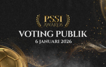 Periode voting publik untuk PSSI Awards 2026 mulai 6 Januari hingga 26 Februari 2026. (Sumber Foto: pssi.org)