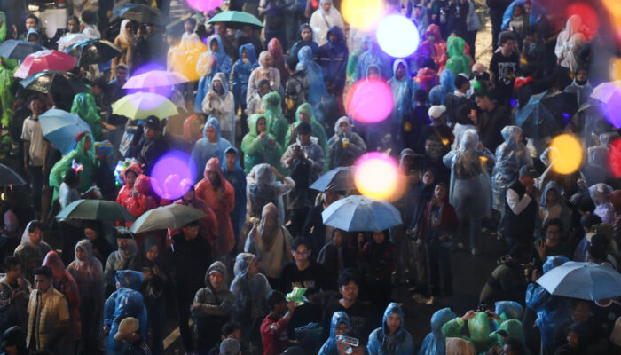 Kemeriahan Perayaan Malam Tahun Baru 2026 di Kawasan Bundaran Hotel Indonesia, Jalan M.H. Thamrin, Jakarta Pusat. (Sumber Foto: beritajakarta.id)