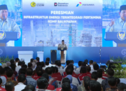 Presiden Prabowo meresmikan infrastruktur energi terintegrasi Pertamina RDMP senilai Rp123 triliun di Balikpapan, Kaltim. (Foto: Dok. BPMI Setpres/Cahyo)