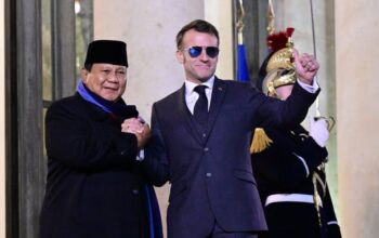 Presiden Prabowo Subianto menghadiri jamuan santap malam pribadi bersama Presiden Prancis Emmanuel Macron di Istana Élysée, Jumat, 23 Januari 2026. (Foto: Dok. BPMI Setpres/Muchlis Jr)