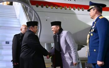 Presiden Prabowo Subianto tiba di Bandar Udara Internasional Zurich, Swiss, pada Rabu, 21 Januari 2026. (Foto: Dok. BPMI Setpres)