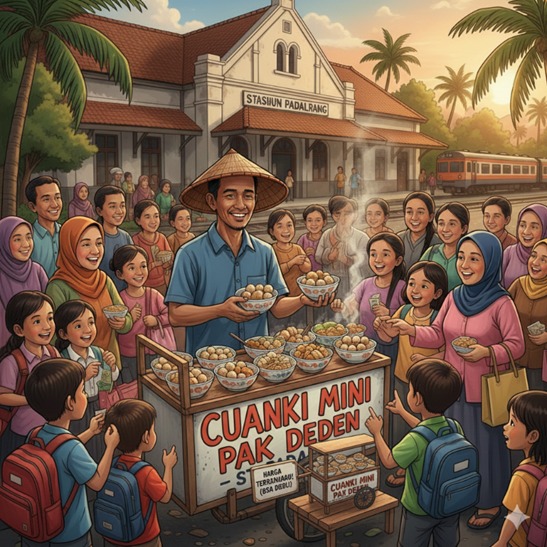 Ilustrasi Cuanki Mini Padalarang, AI.
