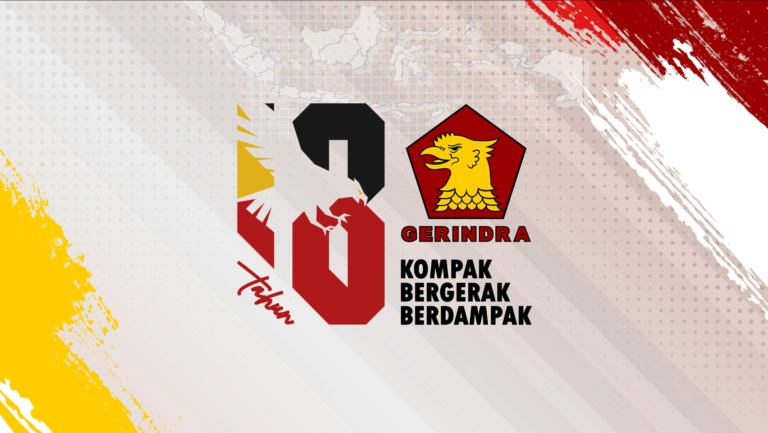 Logo Hari Ulang Tahun (HUT) ke-18 Partai Gerakan Indonesia Raya (Gerindra) pada 6 Februari 2026. (Sumber Foto: gerindra.id)