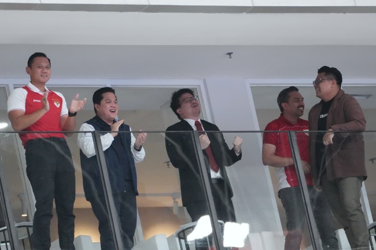 Menpora Erick Thohir menyaksikan final Piala Asia Futsal 2026 antara Timnas Indonesia kontra Iran di Indonesia Arena, Jakarta, Sabtu malam, 7 Februari 2026. (Sumber Foto: Herry/kemenpora.go.id)