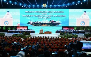 Presiden Prabowo membuka Rapat Koordinasi Nasional (Rakornas) Pemerintah Pusat dan Daerah Tahun 2026 di Sentul International Convention Center (SICC), Kabupaten Bogor, Jawa Barat, pada Senin, 2 Februari 2026. (Foto: Dok. BPMI Setpres/Kris)