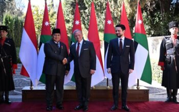 Presiden Prabowo Subianto bertemu dengan Raja Kerajaan Yordania Hasyimiah, Raja Abdullah II bin Al Hussein di Istana Basman, Amman pada Rabu, 25 Februari 2026. (Foto: Dok. BPMI Setpres/Cahyo)