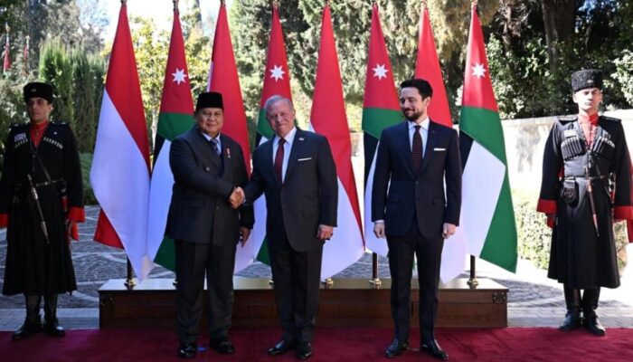 Raja Yordania Abdullah II dan Putra Mahkota Sambut Hangat Presiden Prabowo di Istana Basman