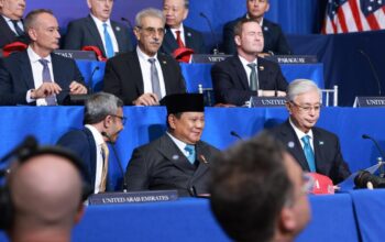 Presiden Prabowo menghadiri Inaugural Meeting of Board of Peace atau pertemuan perdana Dewan Perdamaian di Washington DC, AS, Kamis, 19 Februari 2026. (Sumber Foto: prabowosubianto.com)