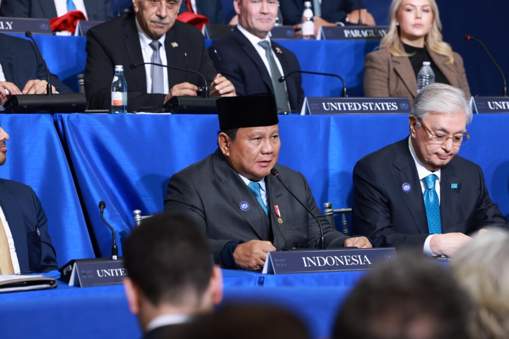 Presiden Prabowo menghadiri Inaugural Meeting of Board of Peace atau pertemuan perdana Dewan Perdamaian di Washington DC, AS, Kamis, 19 Februari 2026. (Sumber Foto: prabowosubianto.com)