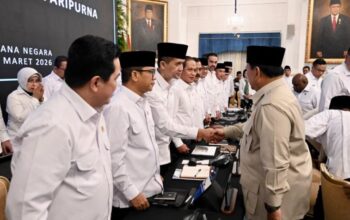 Presiden Prabowo Subianto memimpin Sidang Kabinet Paripurna yang digelar di Istana Negara, Jakarta